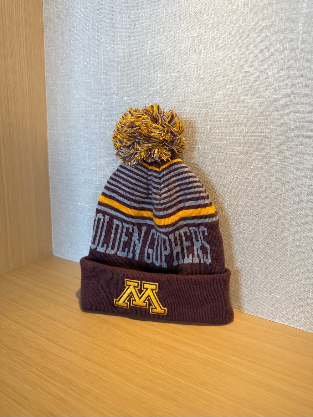 Minnesota Golden Gophers Pom Pom Beanie - Maroon & Gold